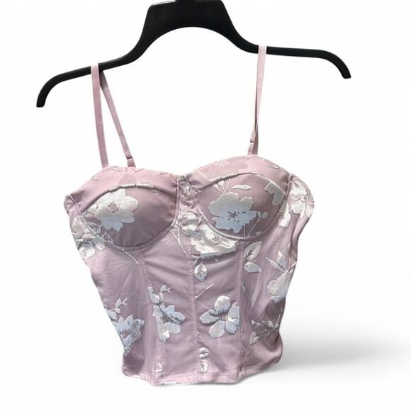 Madden Girl Tops - Steve Madden Corset Y2k Baby Pink Top Size Large